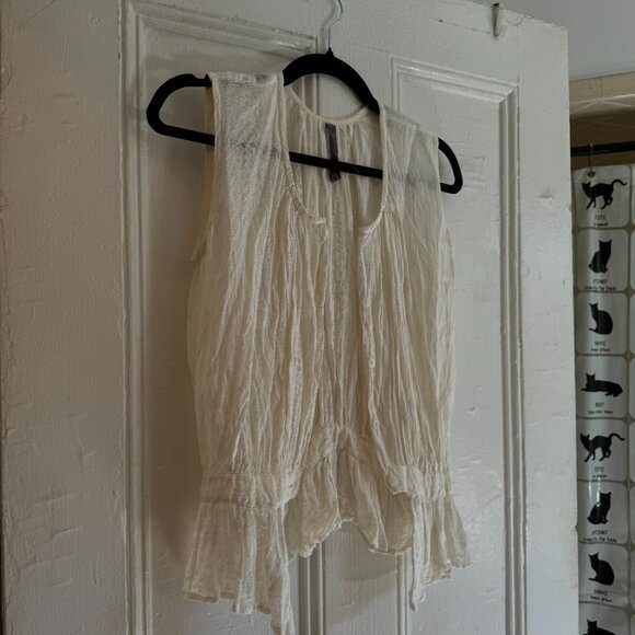 Ovate Magda Top - White Linen M - Picture 4 of 7